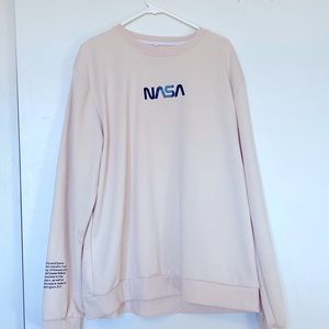 Vintage Oversized NASA Crewneck [Sand]